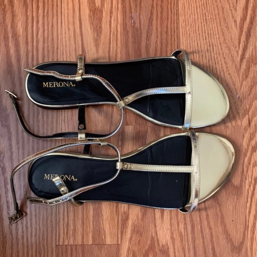 Gold sandals